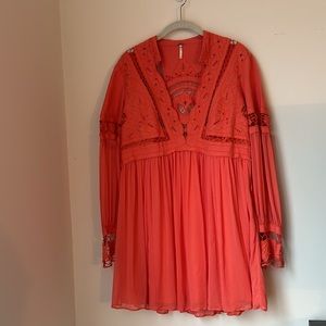 Free people pink dress size 10